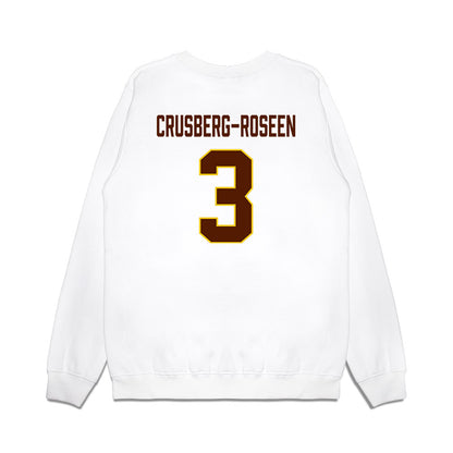 Western Michigan - NCAA Men's Ice Hockey : Cole Crusberg-Roseen - Replica Shersey Premium Crewneck Sweatshirt-1