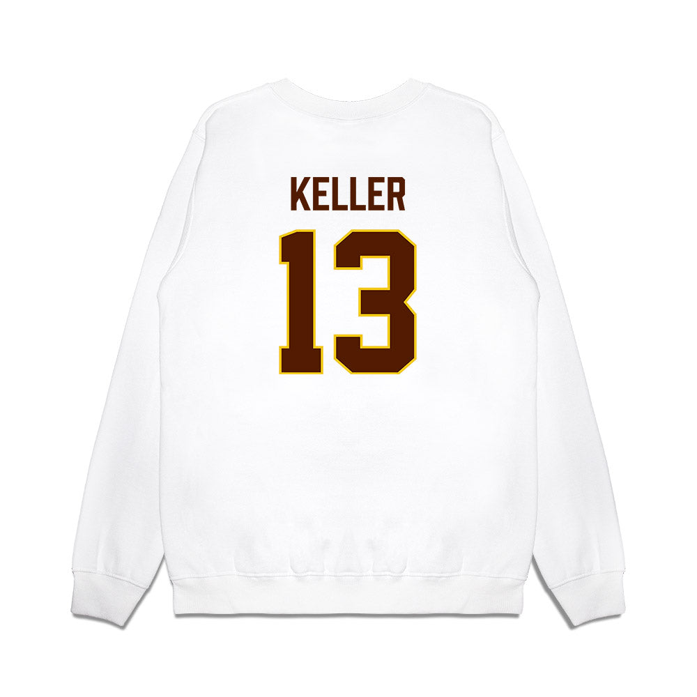 Western Michigan - NCAA Men's Ice Hockey : Jordan Keller - Replica Shersey Premium Crewneck Sweatshirt-1