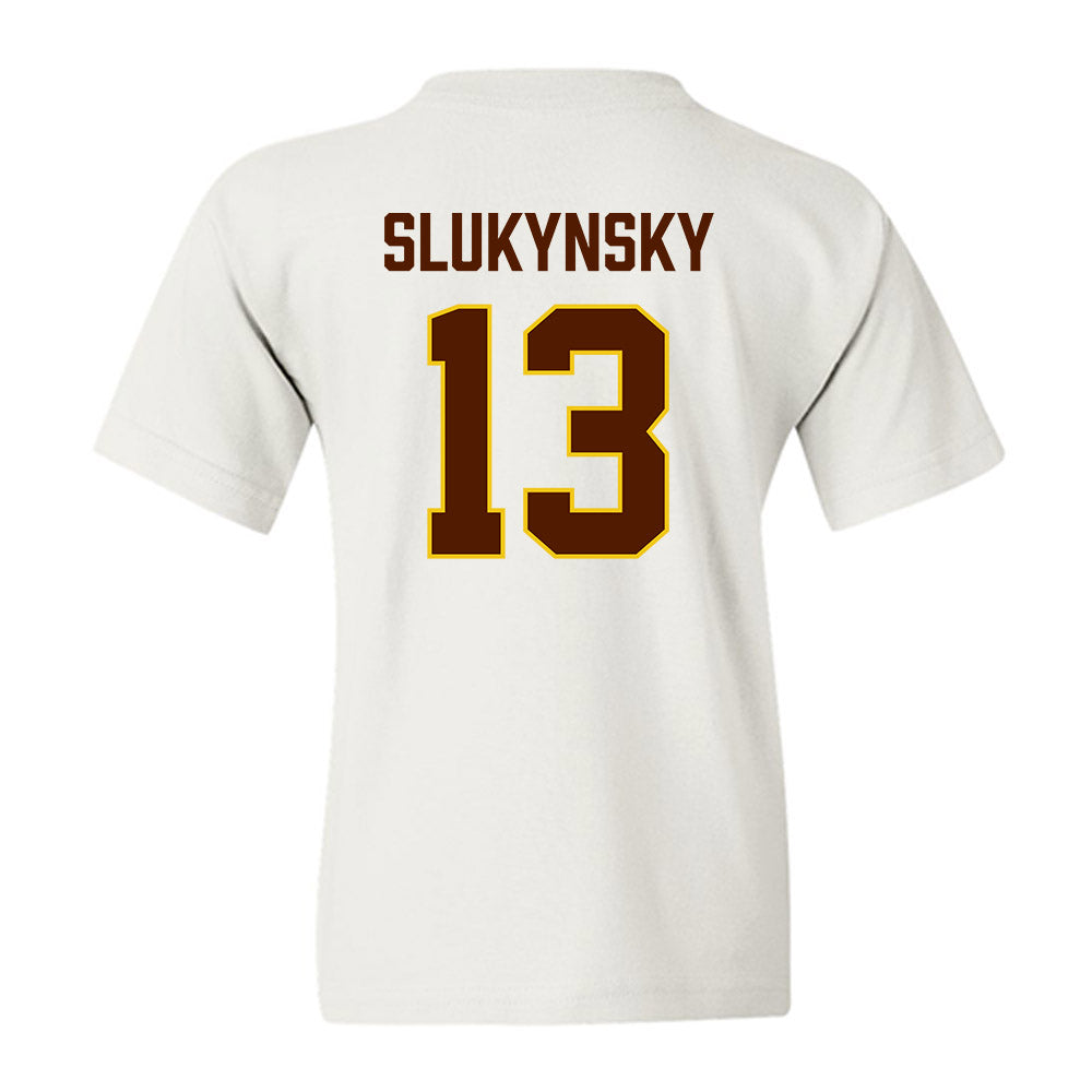 Western Michigan - NCAA Men's Ice Hockey : Grant Slukynsky - Replica Shersey Youth T-Shirt-1