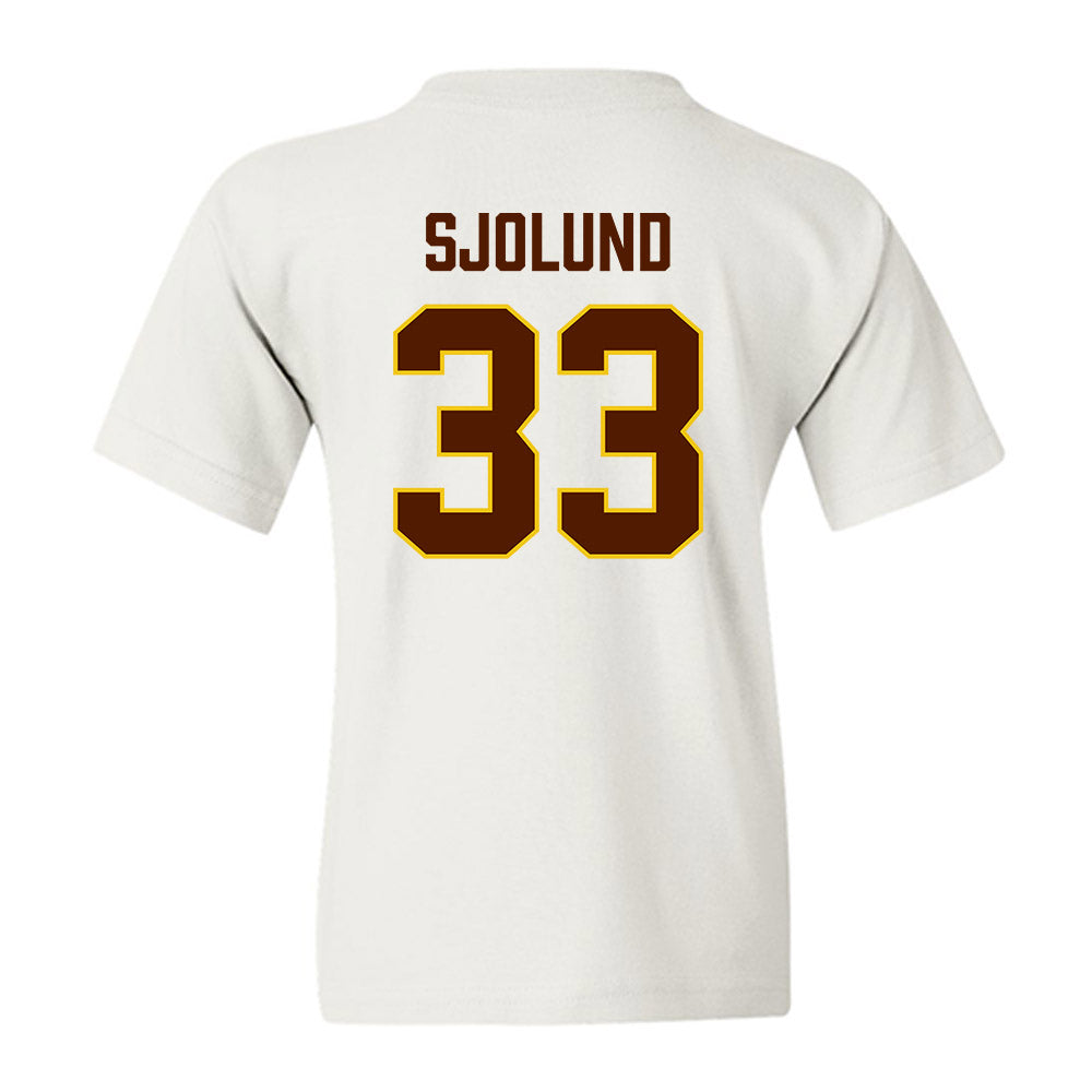 Western Michigan - NCAA Men's Ice Hockey : Samuel Sjolund - Replica Shersey Youth T-Shirt-1
