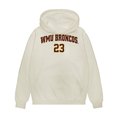 Western Michigan - NCAA Men's Ice Hockey : Liam Valente - Replica Shersey Premium Hooded Sweatshirt-0