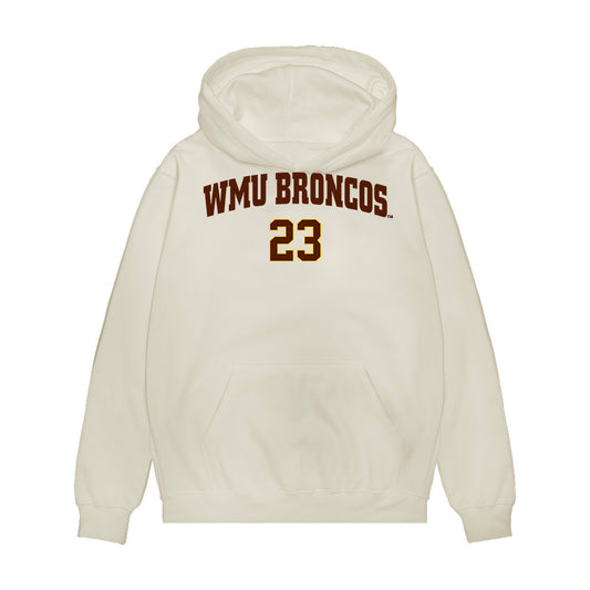 Western Michigan - NCAA Men's Ice Hockey : Liam Valente - Replica Shersey Premium Hooded Sweatshirt-0