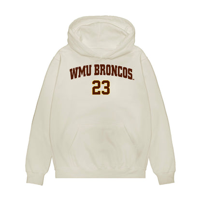 Western Michigan - NCAA Men's Ice Hockey : Edison Engle - Replica Shersey Premium Hooded Sweatshirt-0