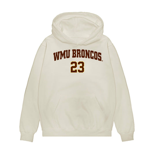 Western Michigan - NCAA Men's Ice Hockey : Edison Engle - Replica Shersey Premium Hooded Sweatshirt-0