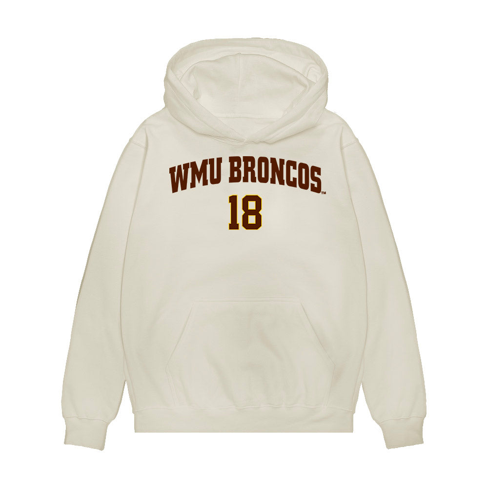Western Michigan - NCAA Men's Ice Hockey : William Whitelaw - Replica Shersey Premium Hooded Sweatshirt-0