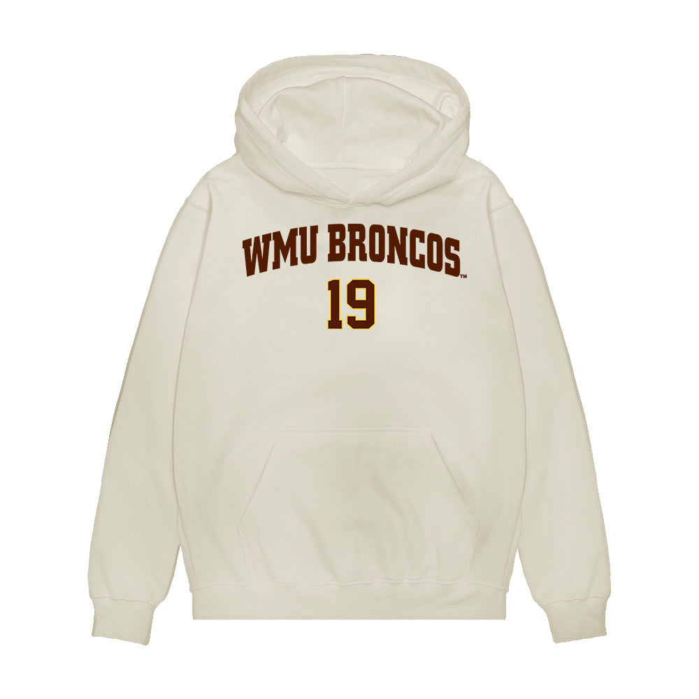 Western Michigan - NCAA Men's Ice Hockey : Bobby Cowan - Replica Shersey Premium Hooded Sweatshirt-0