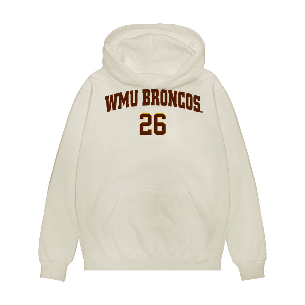 Western Michigan - NCAA Men's Ice Hockey : Jamison Sluys - Replica Shersey Premium Hooded Sweatshirt-0