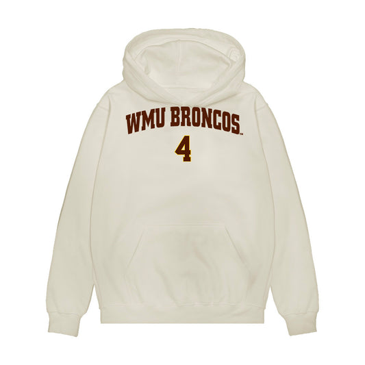 Western Michigan - NCAA Men's Ice Hockey : Zaccharya Wisdom - Replica Shersey Premium Hooded Sweatshirt-0
