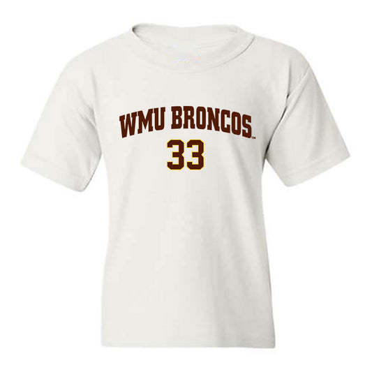 Western Michigan - NCAA Men's Ice Hockey : Samuel Sjolund - Replica Shersey Youth T-Shirt-0