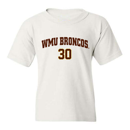 Western Michigan - NCAA Men's Ice Hockey : Hampton Slukynsky - Replica Shersey Youth T-Shirt-0