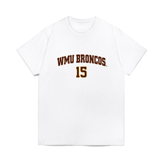 Western Michigan - NCAA Men's Ice Hockey : Alex Calbeck - Replica Shersey Comfort Colors T-Shirt-0
