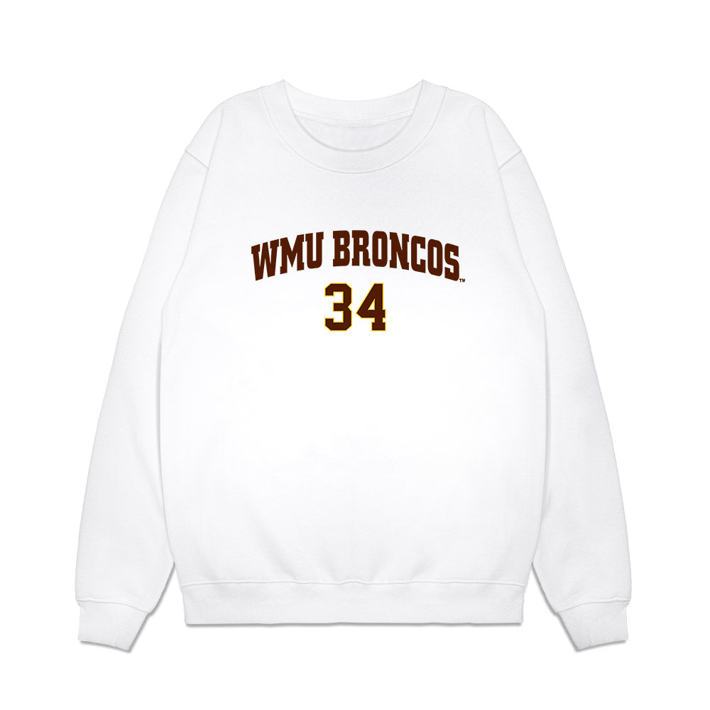 Western Michigan - NCAA Men's Ice Hockey : Owen Michaels - Replica Shersey Premium Crewneck Sweatshirt-0
