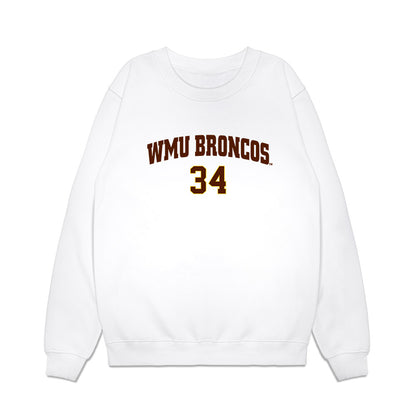 Western Michigan - NCAA Men's Ice Hockey : Owen Michaels - Replica Shersey Premium Crewneck Sweatshirt-0