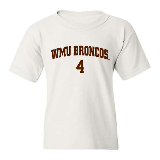 Western Michigan - NCAA Men's Ice Hockey : Zaccharya Wisdom - Replica Shersey Youth T-Shirt-0