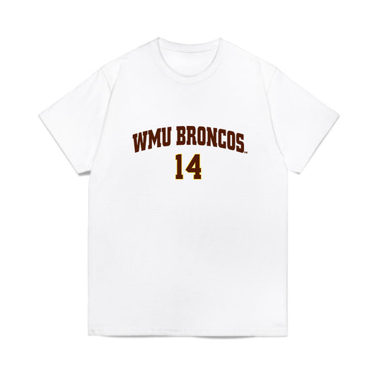 Western Michigan - NCAA Men's Ice Hockey : Colby Woogk - Replica Shersey Comfort Colors T-Shirt-0