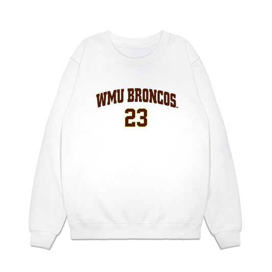 Western Michigan - NCAA Men's Ice Hockey : Liam Valente - Replica Shersey Premium Crewneck Sweatshirt-0
