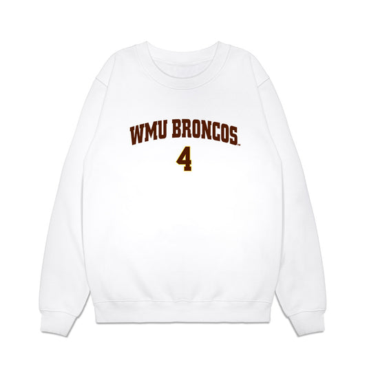 Western Michigan - NCAA Men's Ice Hockey : Zaccharya Wisdom - Replica Shersey Premium Crewneck Sweatshirt-0
