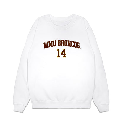 Western Michigan - NCAA Men's Ice Hockey : Colby Woogk - Replica Shersey Premium Crewneck Sweatshirt-0