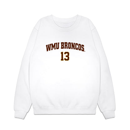Western Michigan - NCAA Men's Ice Hockey : Grant Slukynsky - Replica Shersey Premium Crewneck Sweatshirt-0