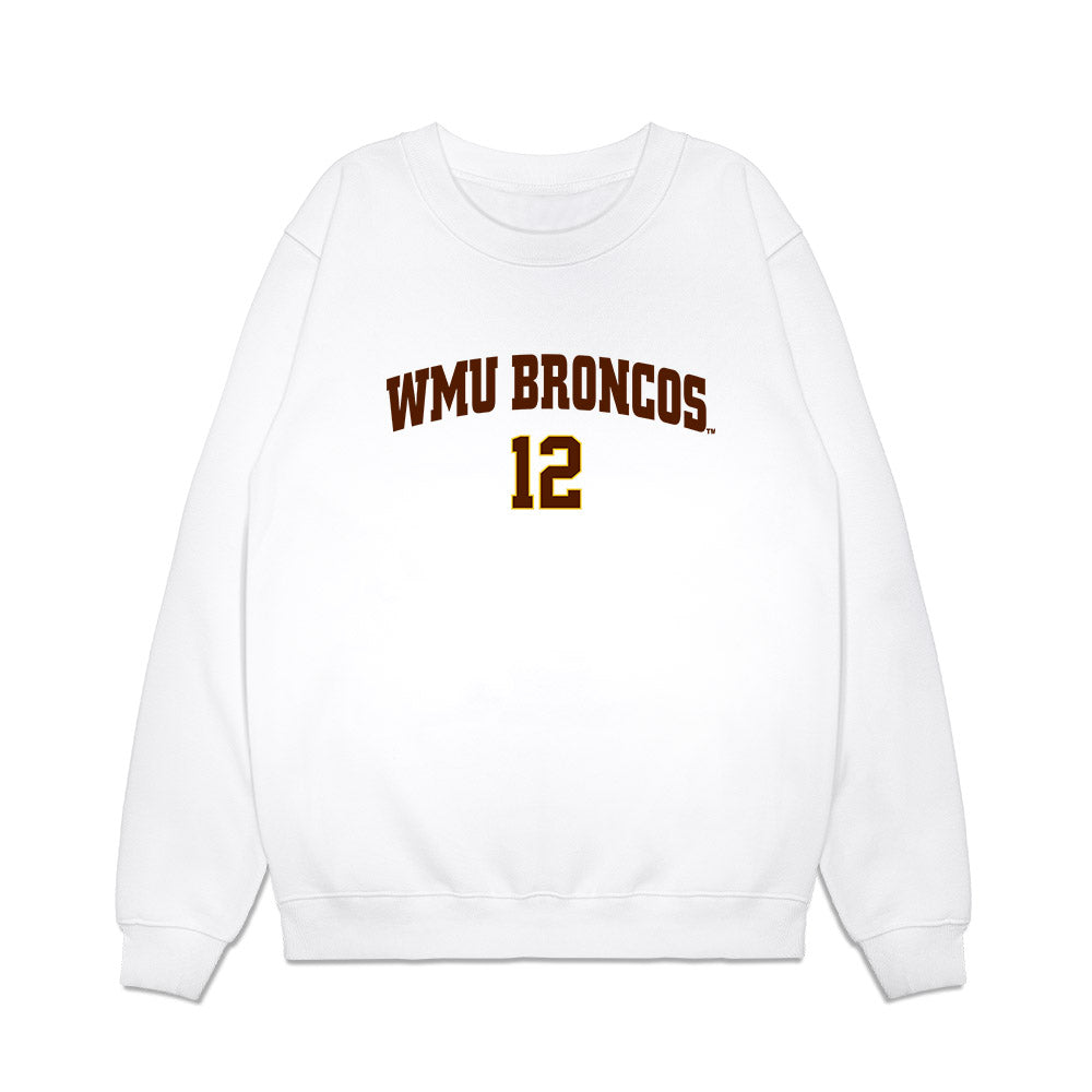 Western Michigan - NCAA Men's Ice Hockey : Samuel Huck - Replica Shersey Premium Crewneck Sweatshirt-0