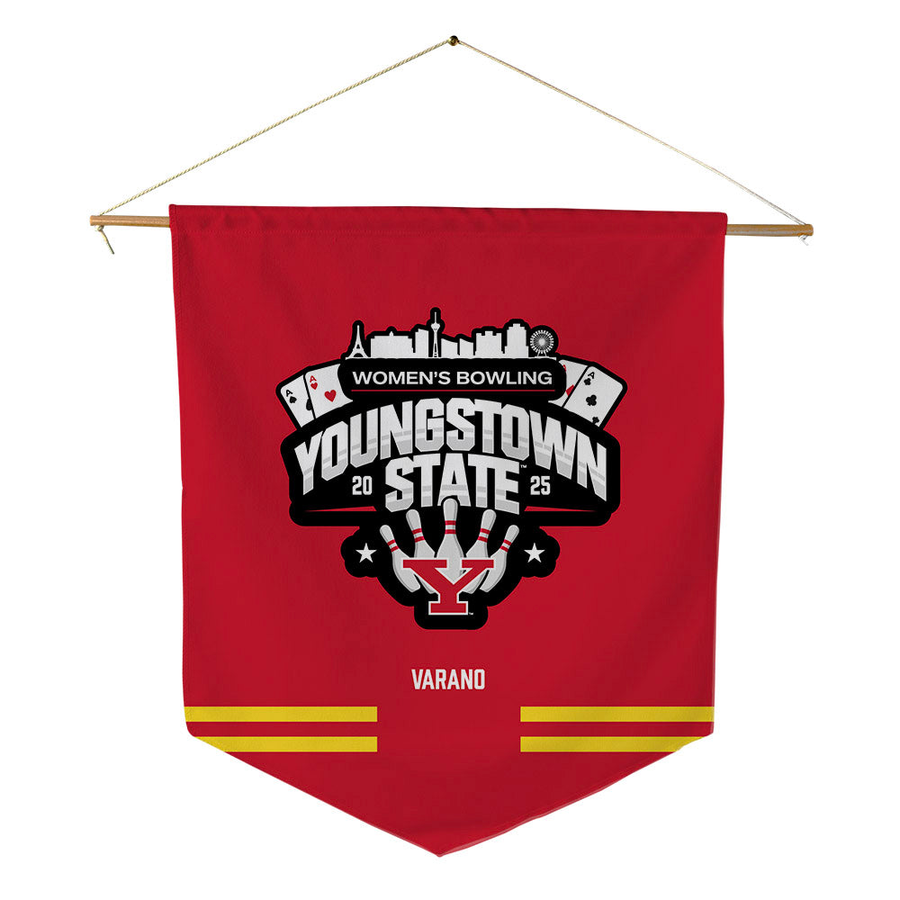 Youngstown State - NCAA Women's Bowling : Gianna Varano - Pennant - 18" x 21"-0