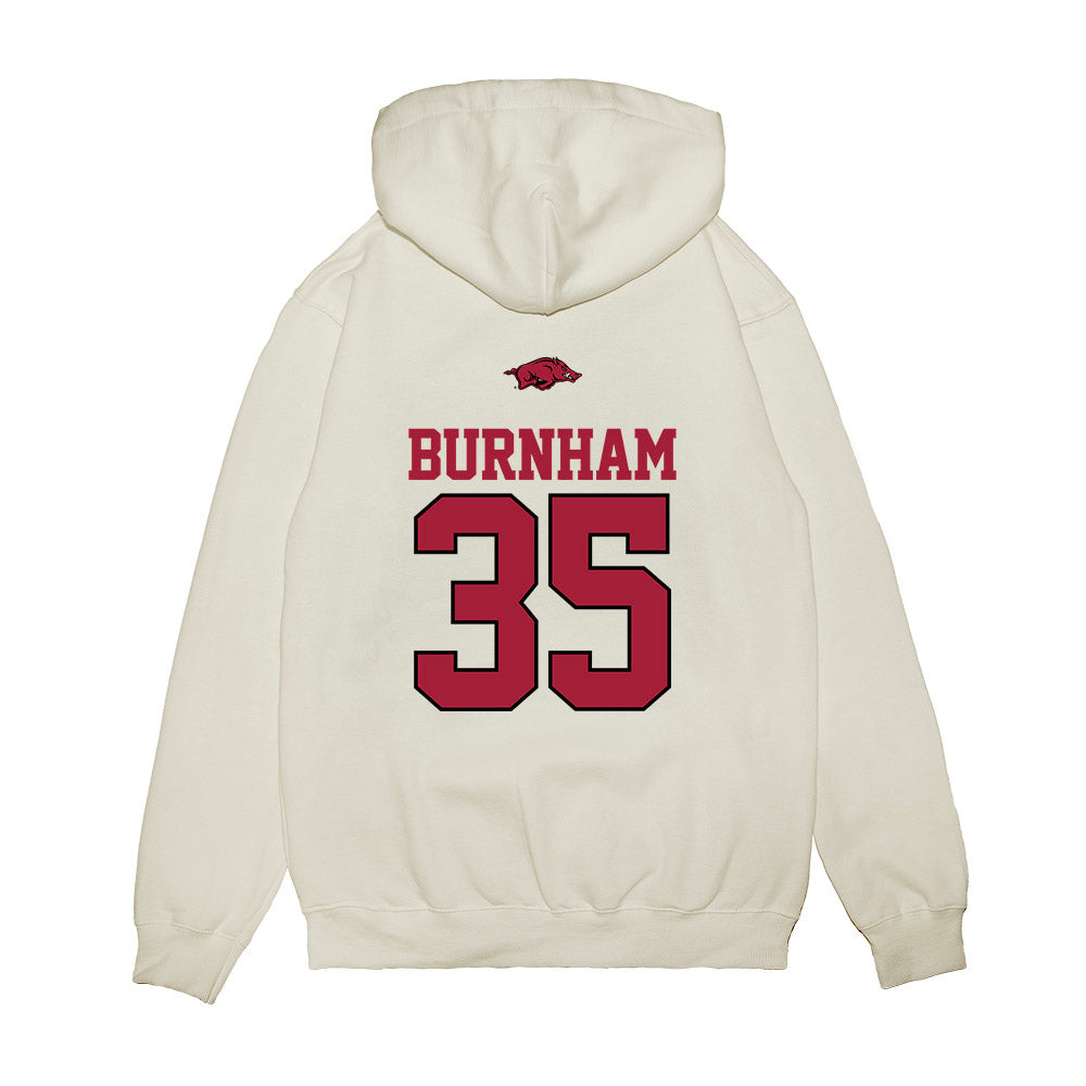 Arkansas - NCAA Baseball : Ty Burnham - USA Premium Hooded Sweatshirt-1