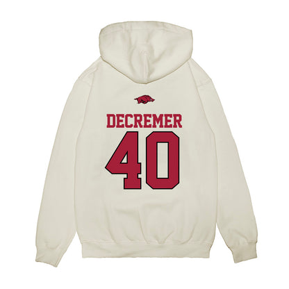 Arkansas - NCAA Baseball : James DeCremer - USA Premium Hooded Sweatshirt-1