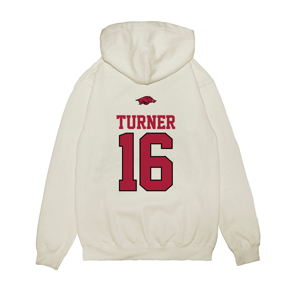 Arkansas - NCAA Baseball : Christian Turner - USA Premium Hooded Sweatshirt-1