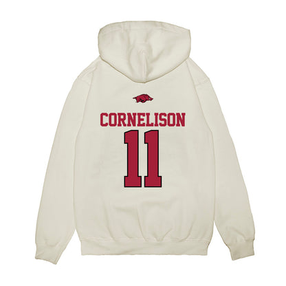Arkansas - NCAA Baseball : Luke Cornelison - USA Premium Hooded Sweatshirt-1