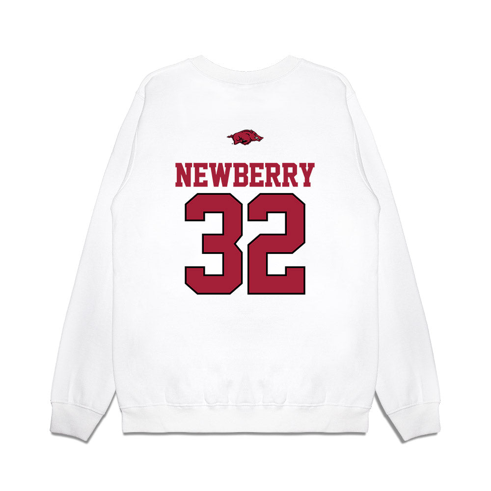 Arkansas - NCAA Baseball : Trystan Newberry - USA Premium Crewneck Sweatshirt-1