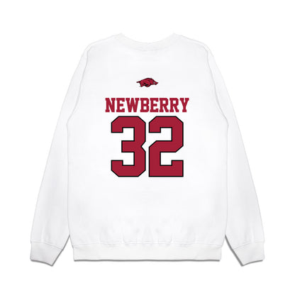Arkansas - NCAA Baseball : Trystan Newberry - USA Premium Crewneck Sweatshirt-1