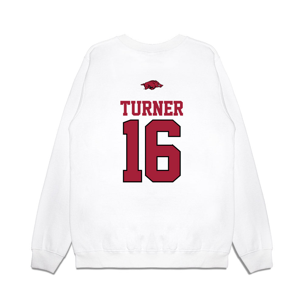 Arkansas - NCAA Baseball : Christian Turner - USA Premium Crewneck Sweatshirt-1