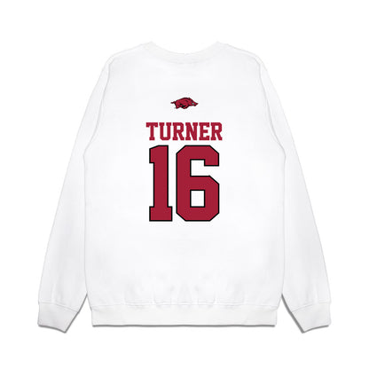Arkansas - NCAA Baseball : Christian Turner - USA Premium Crewneck Sweatshirt-1