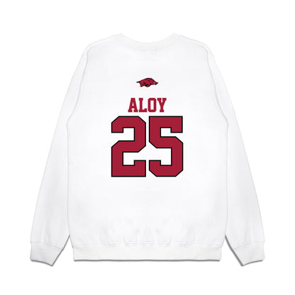 Arkansas - NCAA Baseball : Kuhio Aloy - USA Premium Crewneck Sweatshirt-1