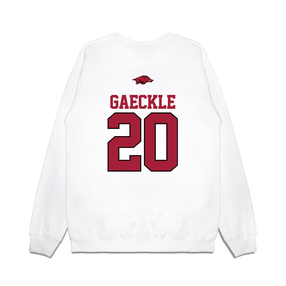 Arkansas - NCAA Baseball : Gabe Gaeckle - USA Premium Crewneck Sweatshirt-1