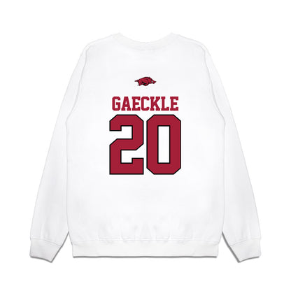 Arkansas - NCAA Baseball : Gabe Gaeckle - USA Premium Crewneck Sweatshirt-1