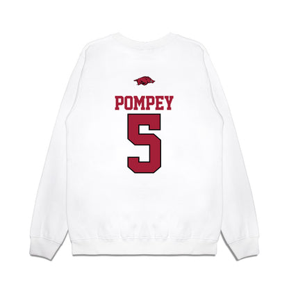 Arkansas - NCAA Baseball : TJ Pompey - USA Premium Crewneck Sweatshirt-1