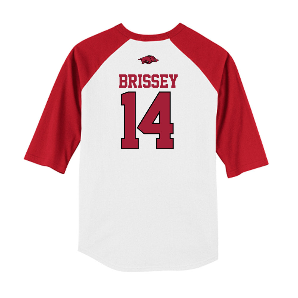 Arkansas - NCAA Baseball : Mark Brissey - USA Raglan Shirt-1