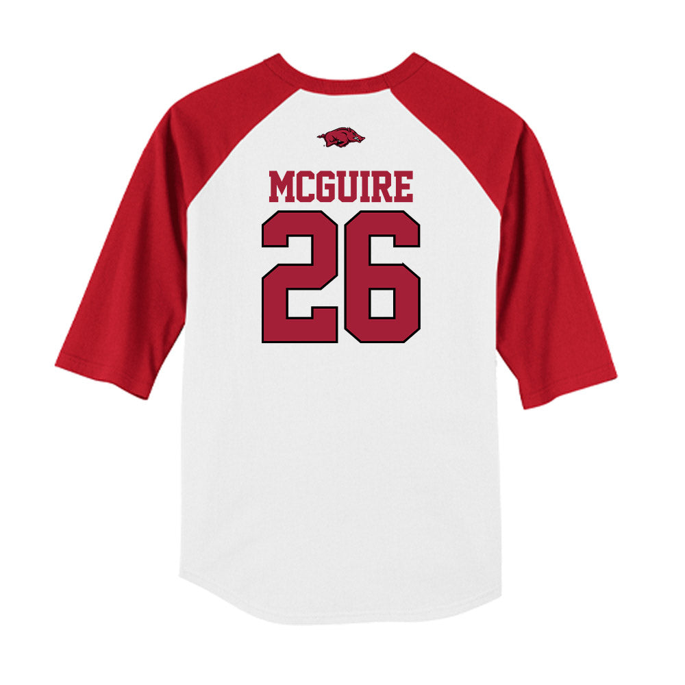 Arkansas - NCAA Baseball : Tate McGuire - USA Raglan Shirt-1
