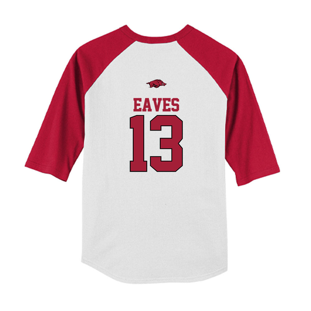 Arkansas - NCAA Baseball : Steele Eaves - USA Youth Raglan T-Shirt-1
