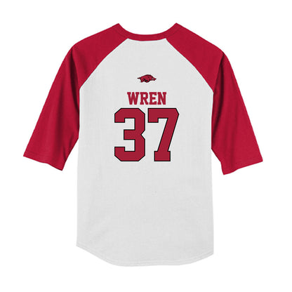 Arkansas - NCAA Baseball : Grant Wren - USA Youth Raglan T-Shirt-1