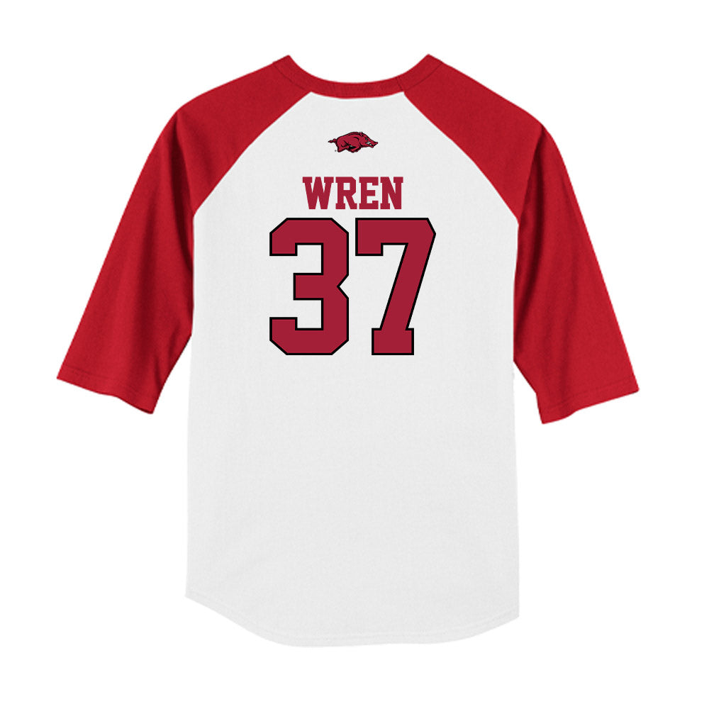 Arkansas - NCAA Baseball : Grant Wren - USA Raglan Shirt-1