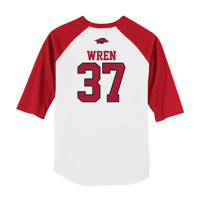 Arkansas - NCAA Baseball : Grant Wren - USA Raglan Shirt-1