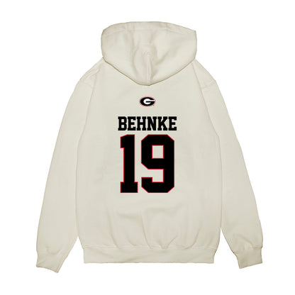 Georgia - NCAA Baseball : Andrew Behnke - USA Raglan Premium Hooded Sweatshirt-1