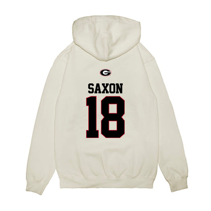 Georgia - NCAA Baseball : TL Saxon - USA Raglan Premium Hooded Sweatshirt-1