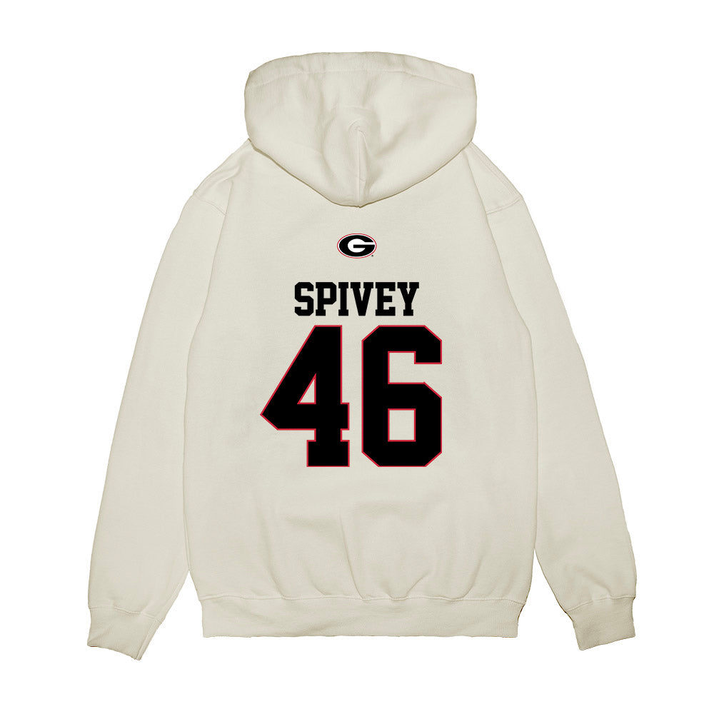 Georgia - NCAA Baseball : Logan Spivey - USA Raglan Premium Hooded Sweatshirt-1