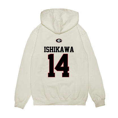 Georgia - NCAA Baseball : Kenny Ishikawa - USA Raglan Premium Hooded Sweatshirt-1