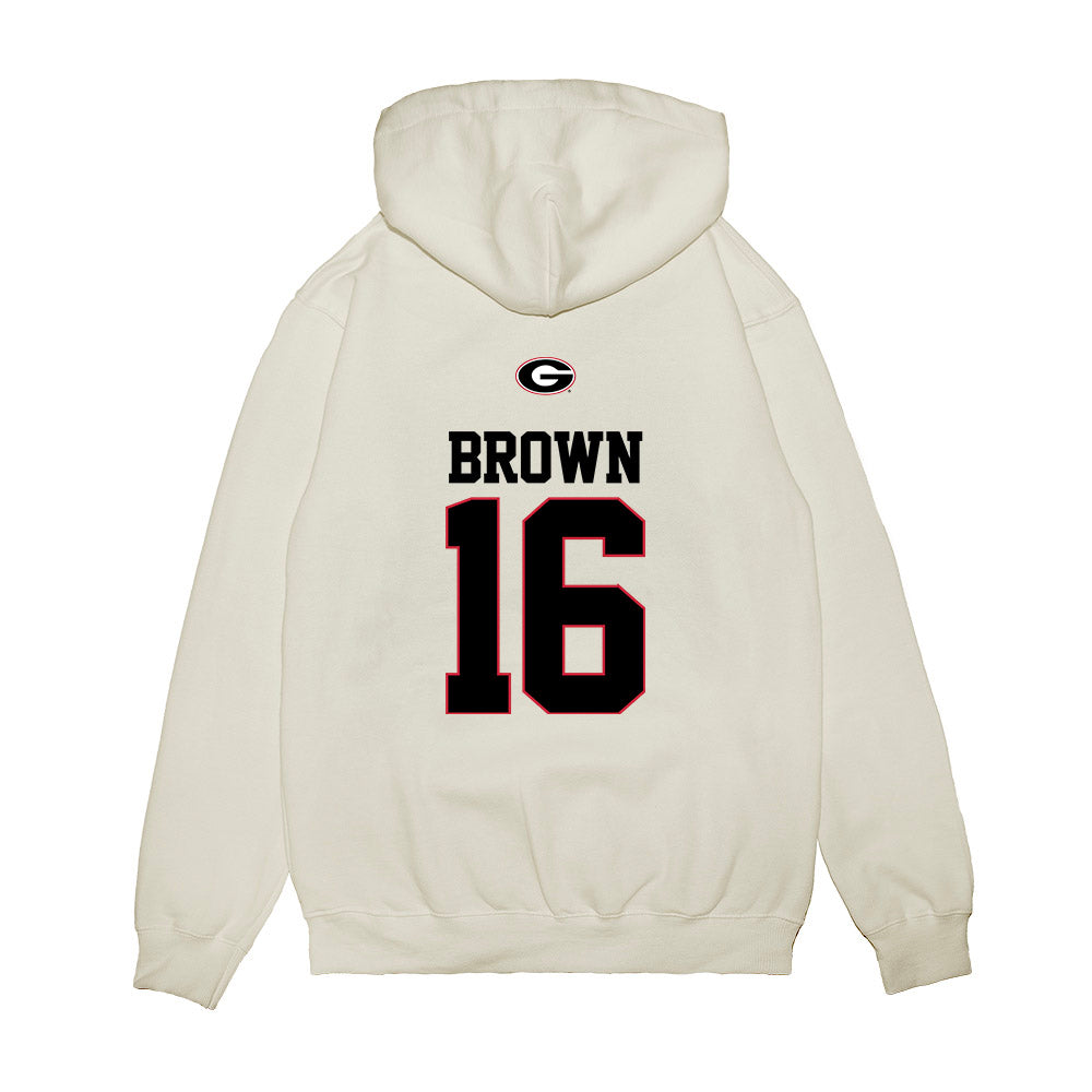 Georgia - NCAA Baseball : Zachary Brown - USA Raglan Premium Hooded Sweatshirt-1