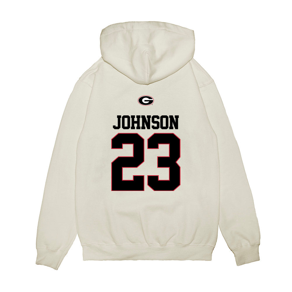 Georgia - NCAA Baseball : Cole Johnson - USA Raglan Premium Hooded Sweatshirt-1