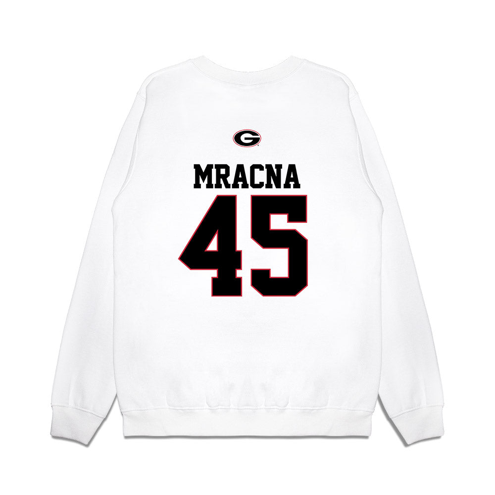 Georgia - NCAA Baseball : Christian Mracna - USA Raglan Premium Crewneck Sweatshirt-1